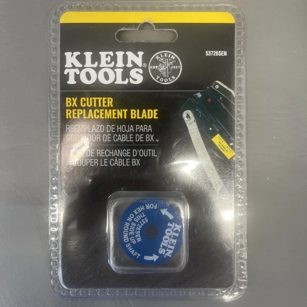 Brand New Sealed Klein Tools 53726SEN BX Cutter Replacement Blade Wheel 53725